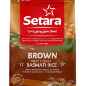 Setara Brown Whole Grain Basmati Rice 5kg (GLUTEN FREE)