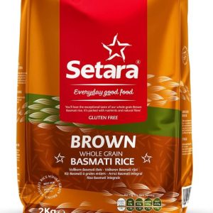 Setara Brown Whole Grain Basmati Rice 2kg (GLUTEN FREE)